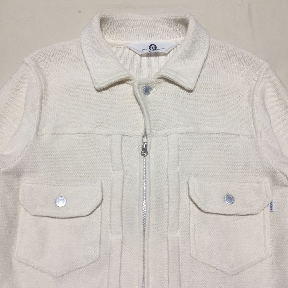 GOODENOUGH GOODENOUGH Cable Knit Sleeve Changeover Fisherman Knit Zip Size US M / EU 48-50 / 2 - 2 Thumbnail