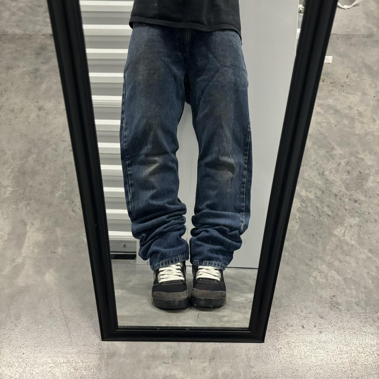 Japanese Brand × Vintage Crazy Vintage Y2K/2000s Grunge Dark Wash Denim Jeans! Size US 30 / EU 46 - 1 Thumbnail