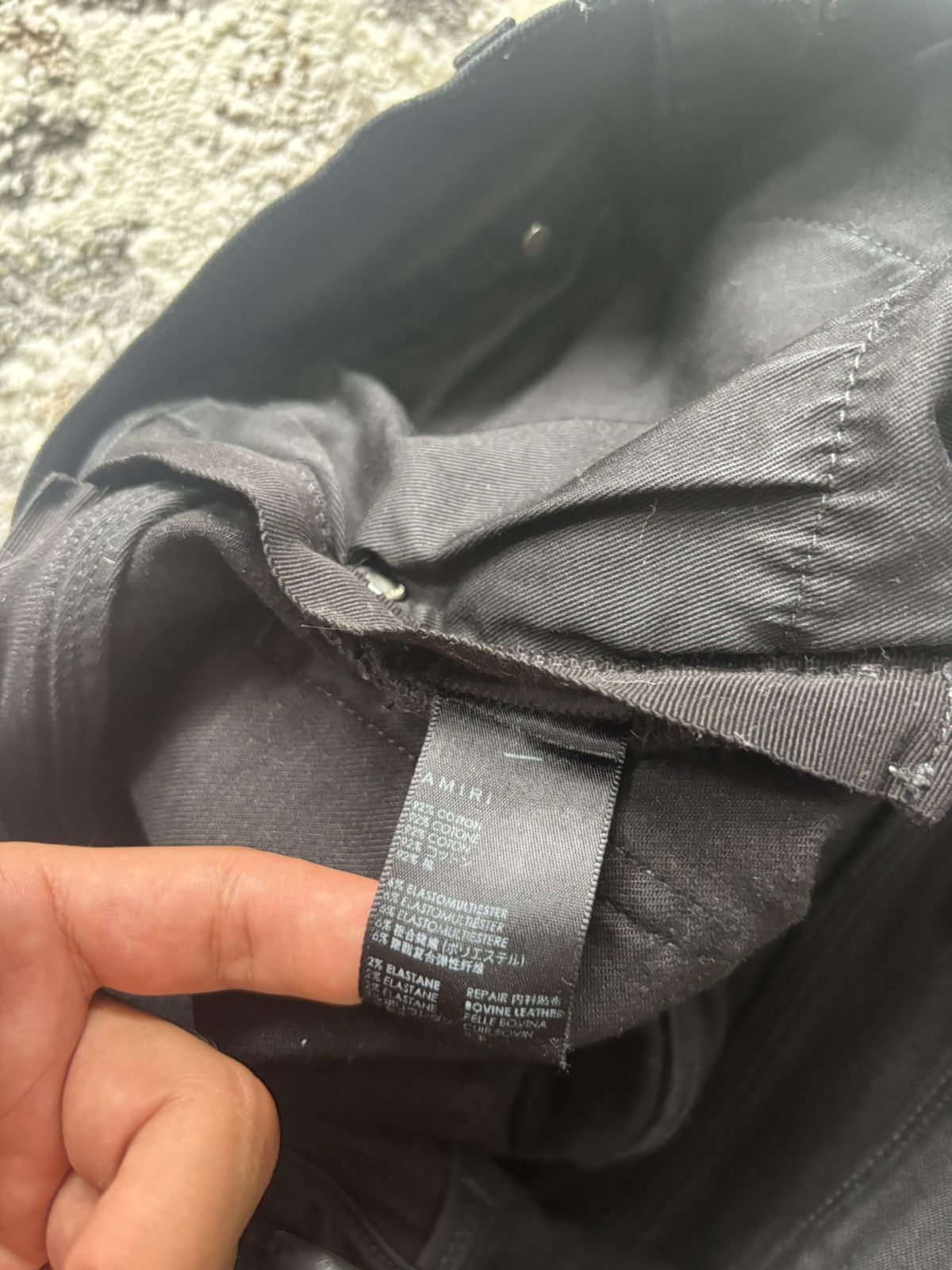 Amiri Amiri MX1 Black On Black Patch Size US 32 / EU 48 - 5 Thumbnail