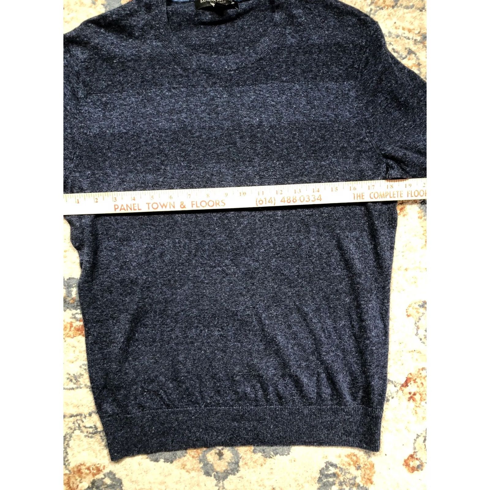 Banana Republic Banana Republic Sweater Mens Medium Blue Silk Linen Crewneck Pullover Knit Size US M / EU 48-50 / 2 - 7 Thumbnail
