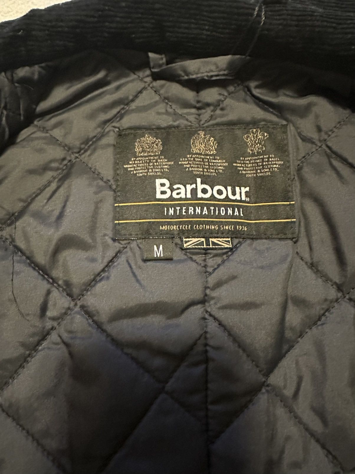 Barbour Barbour International men's Duke wax jacket medium navy Size US M / EU 48-50 / 2 - 4 Thumbnail