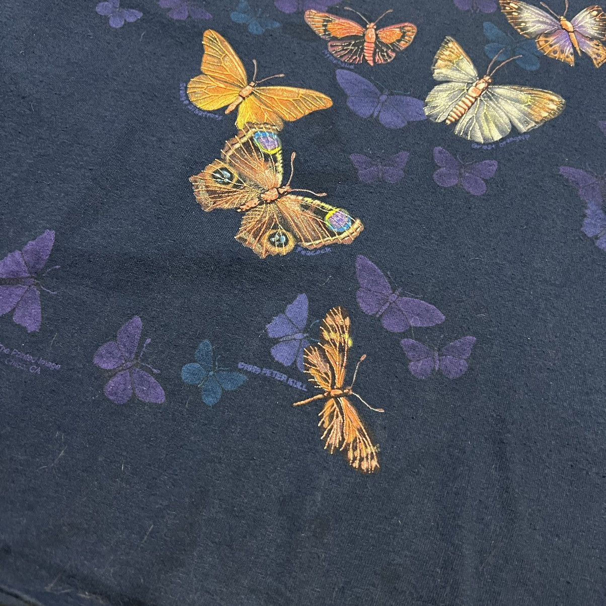 Vintage Vintage 90s Butterfly T shirt AOP Double Sided Graphic Tee Size US XL / EU 56 / 4 - 4 Thumbnail