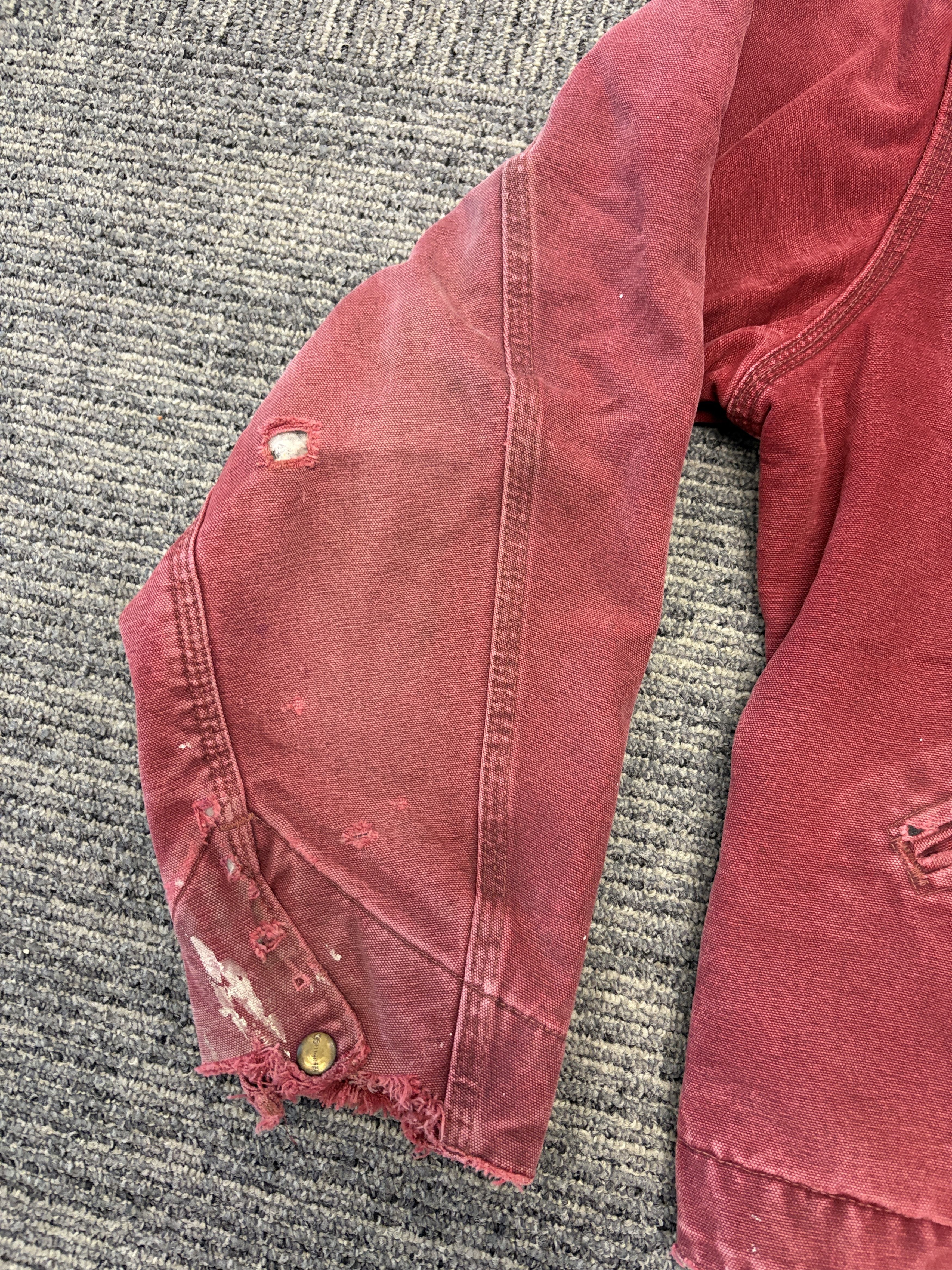 Carhartt Vintage Carhartt Detroit jacket J97 CRIMSON szXL Size US XL / EU 56 / 4 - 2 Thumbnail