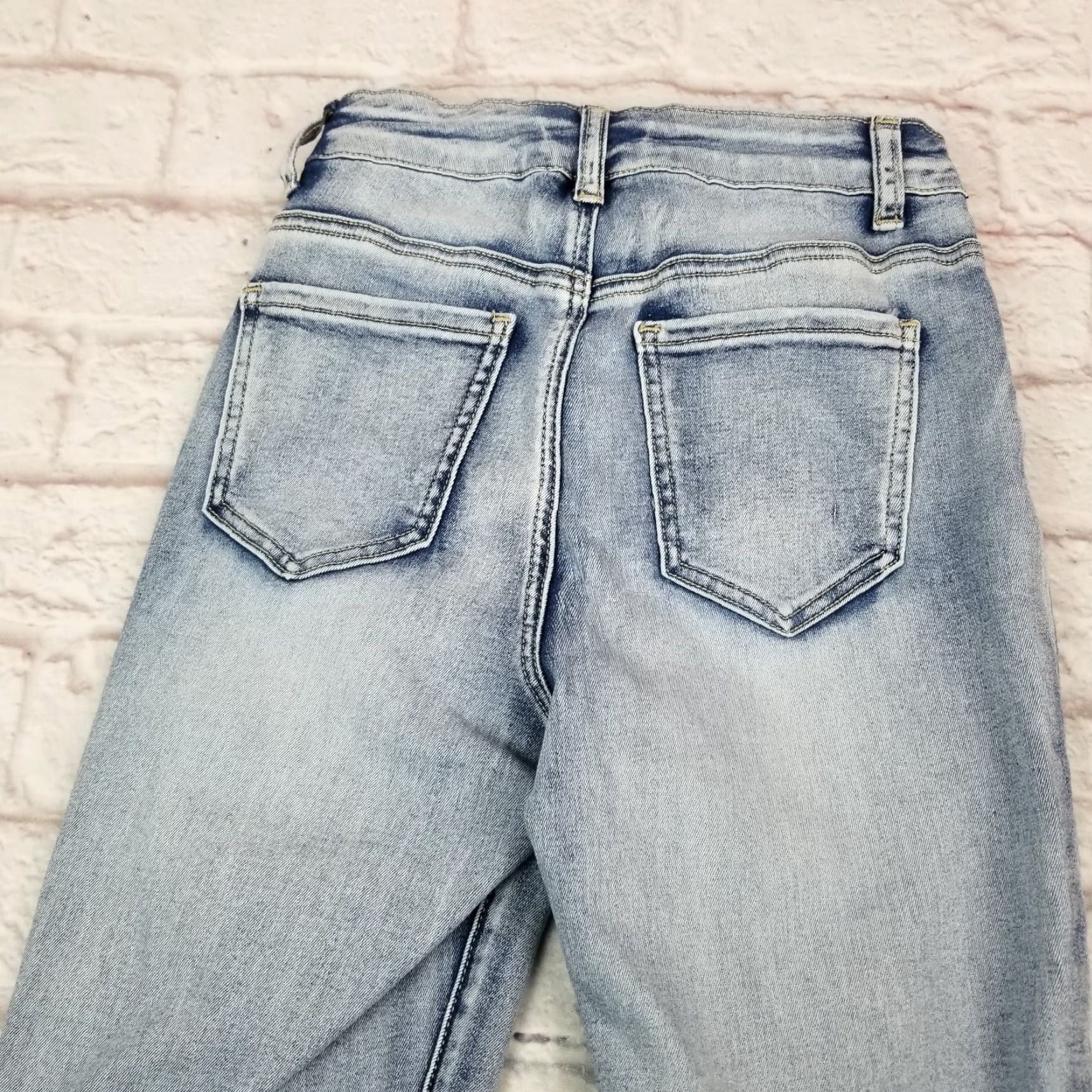 Vintage WAX JEAN Jeans Teens High Rise Skinny Blue Light Wash Size 5 / 27 Size 27" / US 4 / IT 40 - 3 Thumbnail