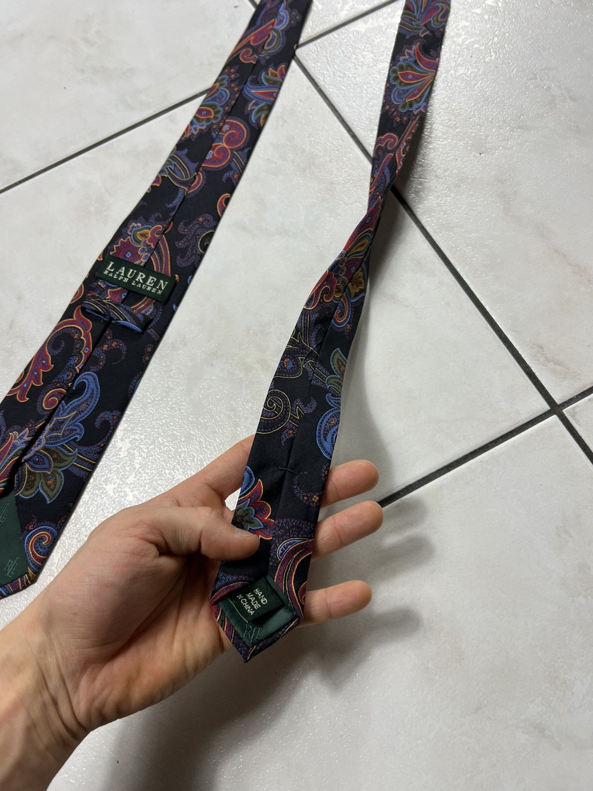 Ralph Lauren Ralph Lauren silk tie luxury floral psychedelic patterned Size ONE SIZE - 12 Thumbnail