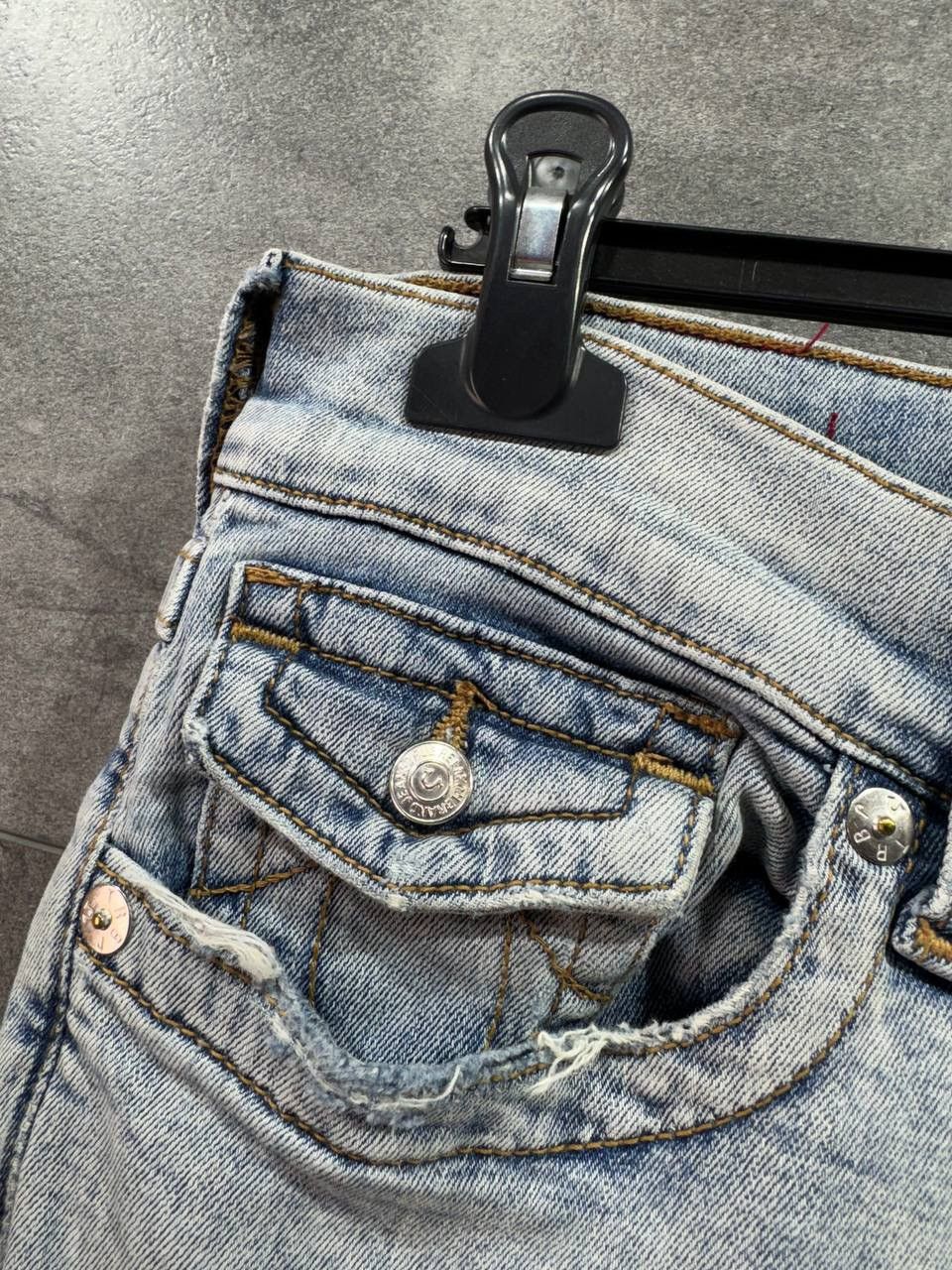 True Religion True Religion Ricky Sn Flap Mens Jeans Pants Size US 32 / EU 48 - 3 Thumbnail