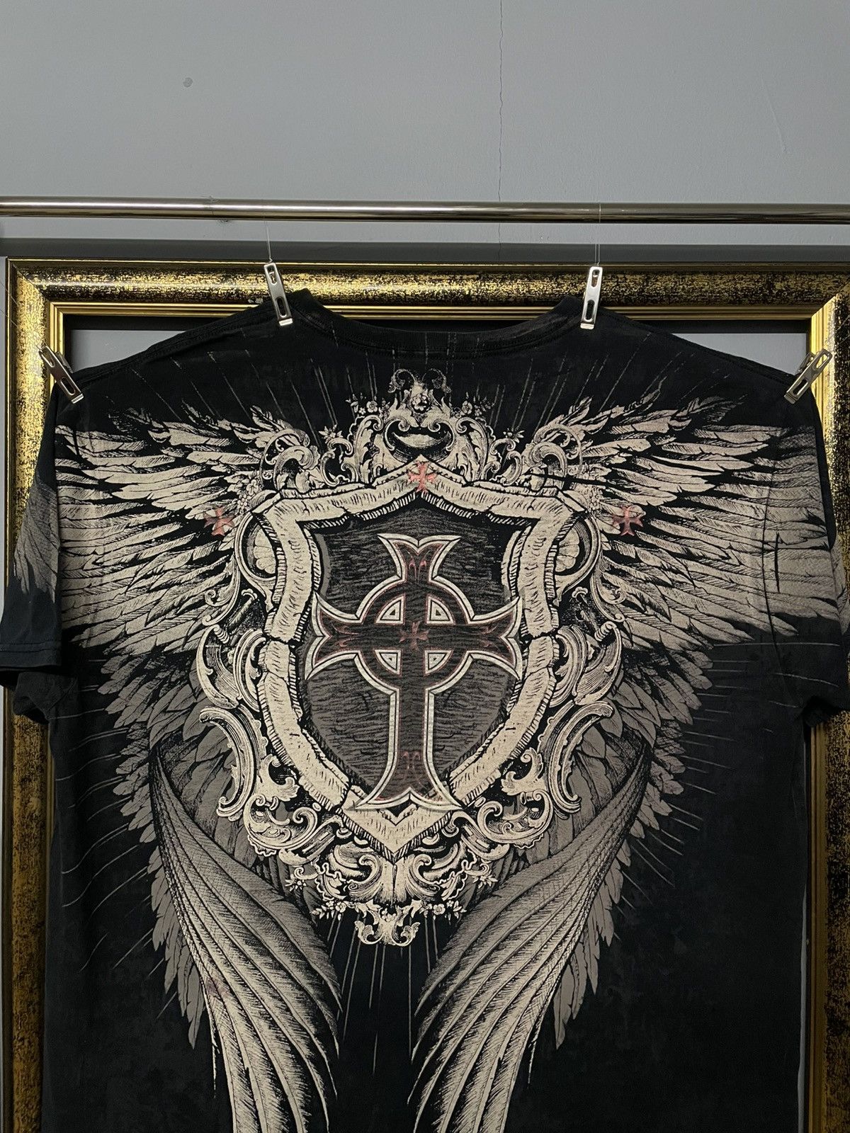 Affliction Vintage 1990s Japan Designer Raw Stakie Affliction Skull Tee Size US XL / EU 56 / 4 - 8 Thumbnail