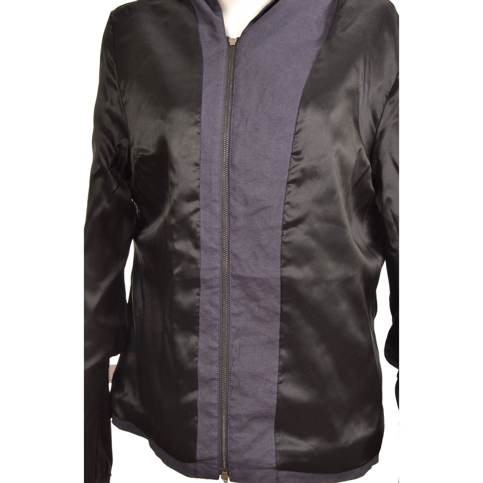 Sarah Pacini VINTAGE Sarah Pacini Dark Navy Cotton Blend Full-Zip Jacket Women's 2 Blue 90s Concert Style PAGE? Size XS / US 0-2 / IT 36-38 - 5 Thumbnail
