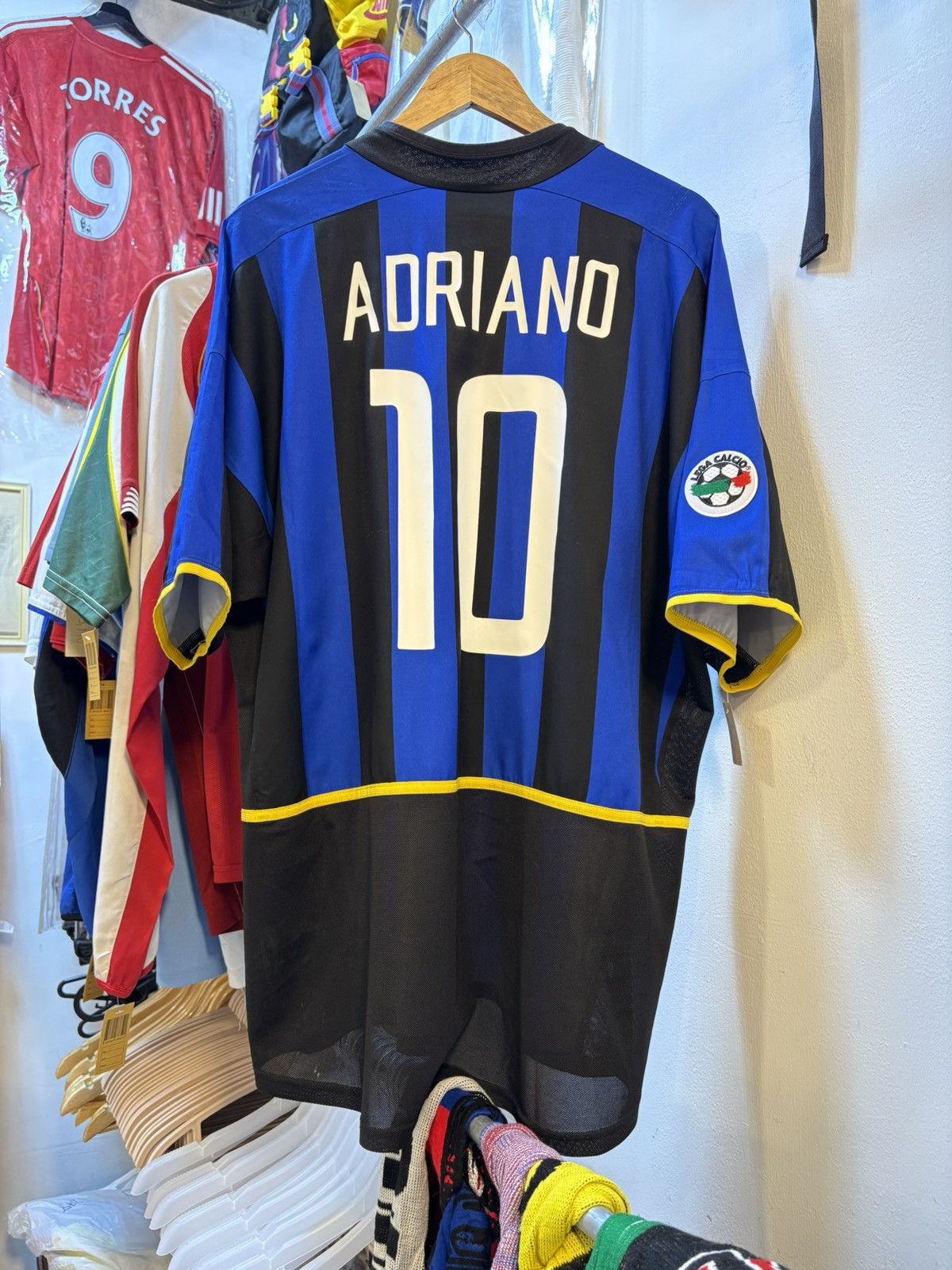Nike Vintage 2002-2003 Inter Milan Home Kit ADRIANO 10 Size US XXL / EU 58 / 5 - 1 Thumbnail