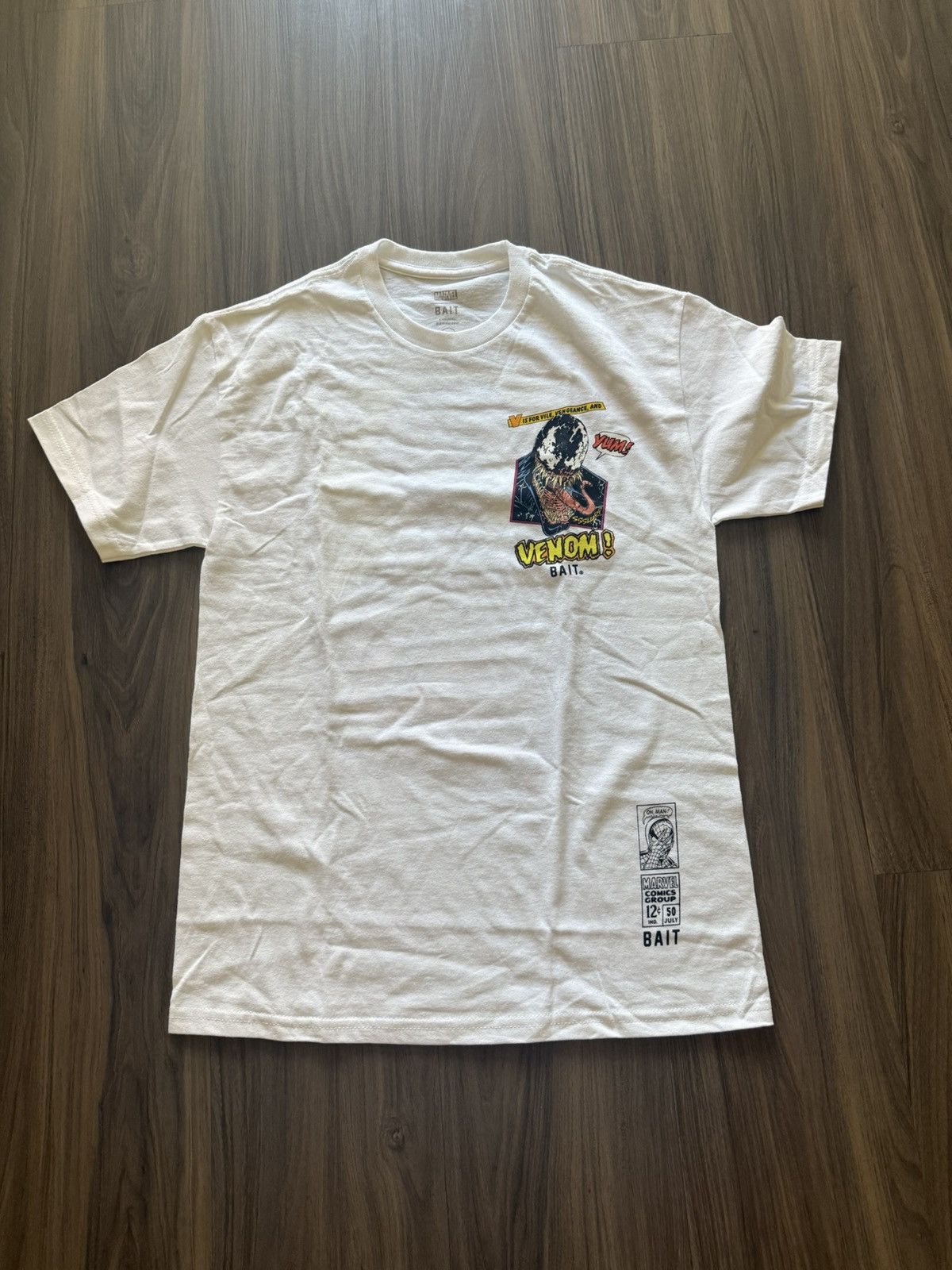 Bait BAIT x Marvel Venom Graphic T-Shirt White Men’s Small Comic Size US S / EU 44-46 / 1 - 1 Thumbnail