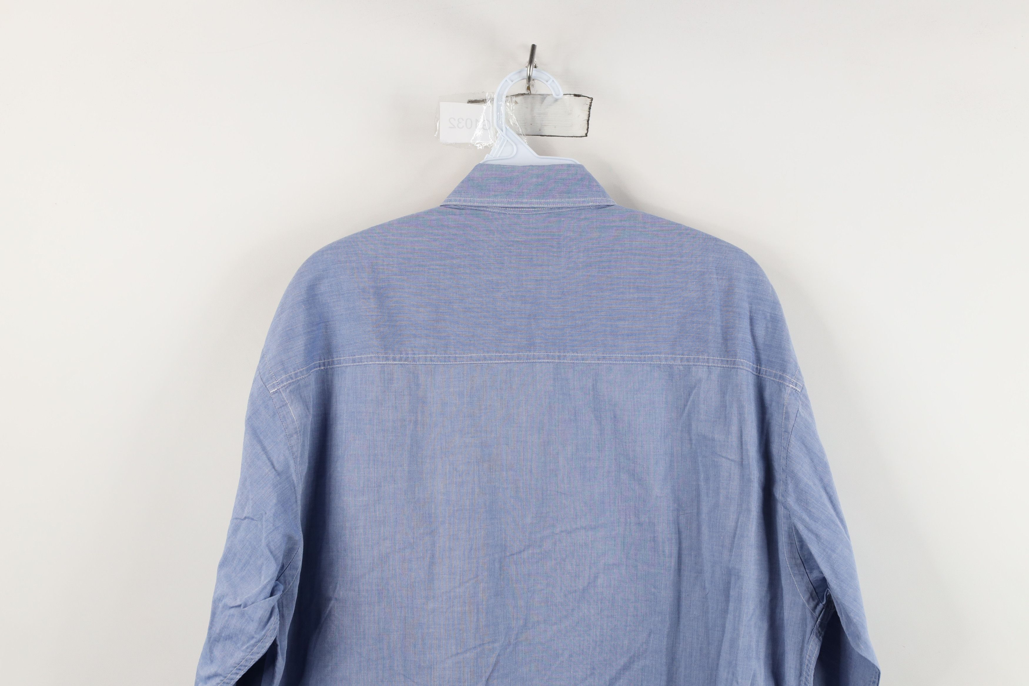 Vintage Vintage 60s Streetwear Broadcloth Chambray Button Shirt USA Size US M / EU 48-50 / 2 - 12 Thumbnail