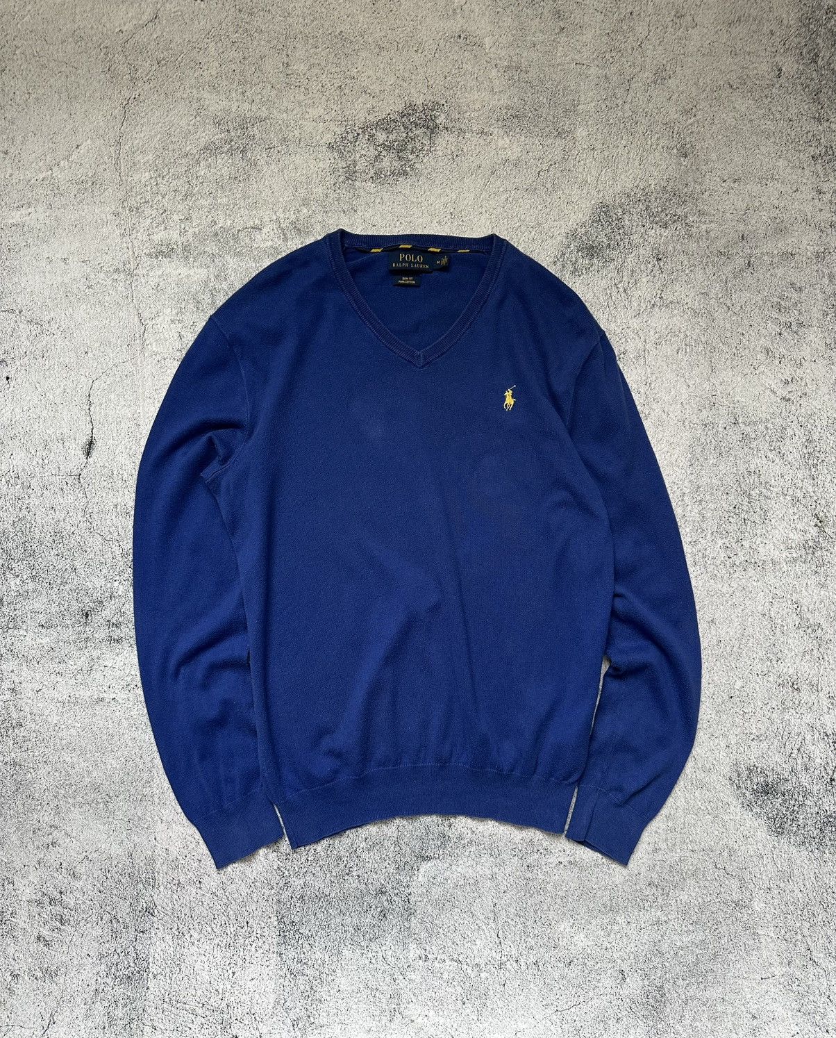 Polo Ralph Lauren Vintage Polo Ralph Lauren Sweater Blue Old Many Size US M / EU 48-50 / 2 - 1 Thumbnail