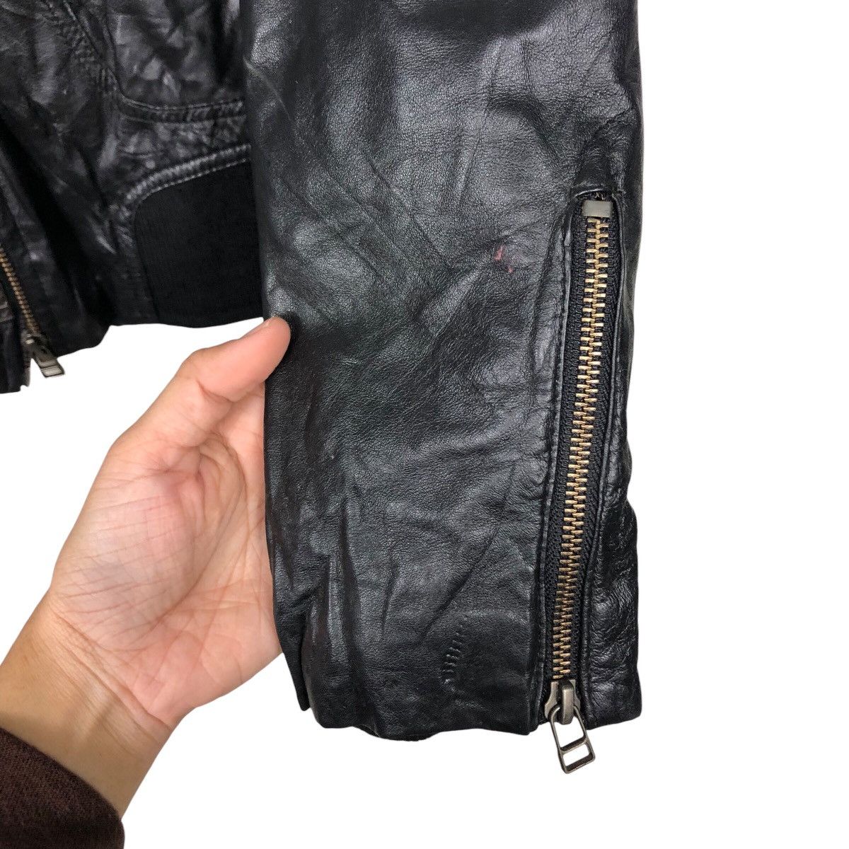 Japanese Brand 📌Cropped Biker Soft Leather Jacket Mango Streetwear Size US M / EU 48-50 / 2 - 17 Thumbnail