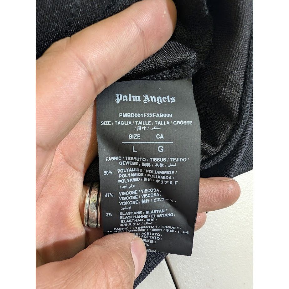 Palm Angels o1rshd1 Tuxedo Leopard Track Jacket in Black White Size US L / EU 52-54 / 3 - 17 Thumbnail