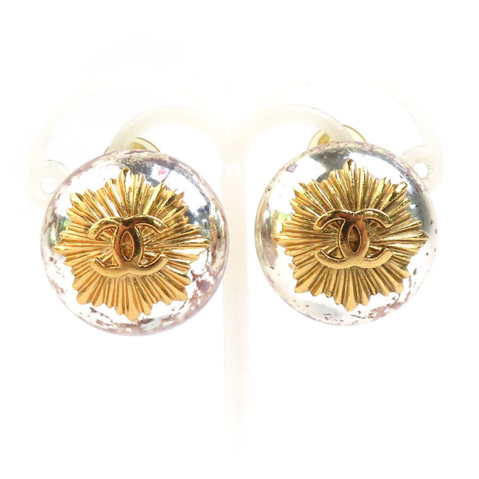 CHANEL Earrings Metal Silver and Gold Women's H31428a
