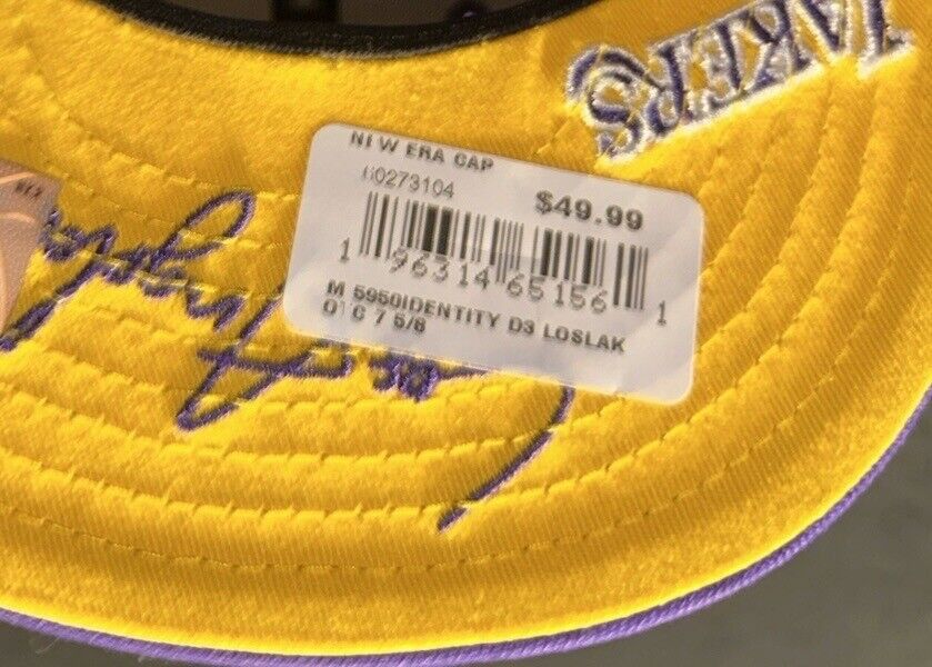 New Era NWT New Era 59Fifty Los Angeles Lakers NBA Cloud Icon Fitted Size ONE SIZE - 6 Thumbnail