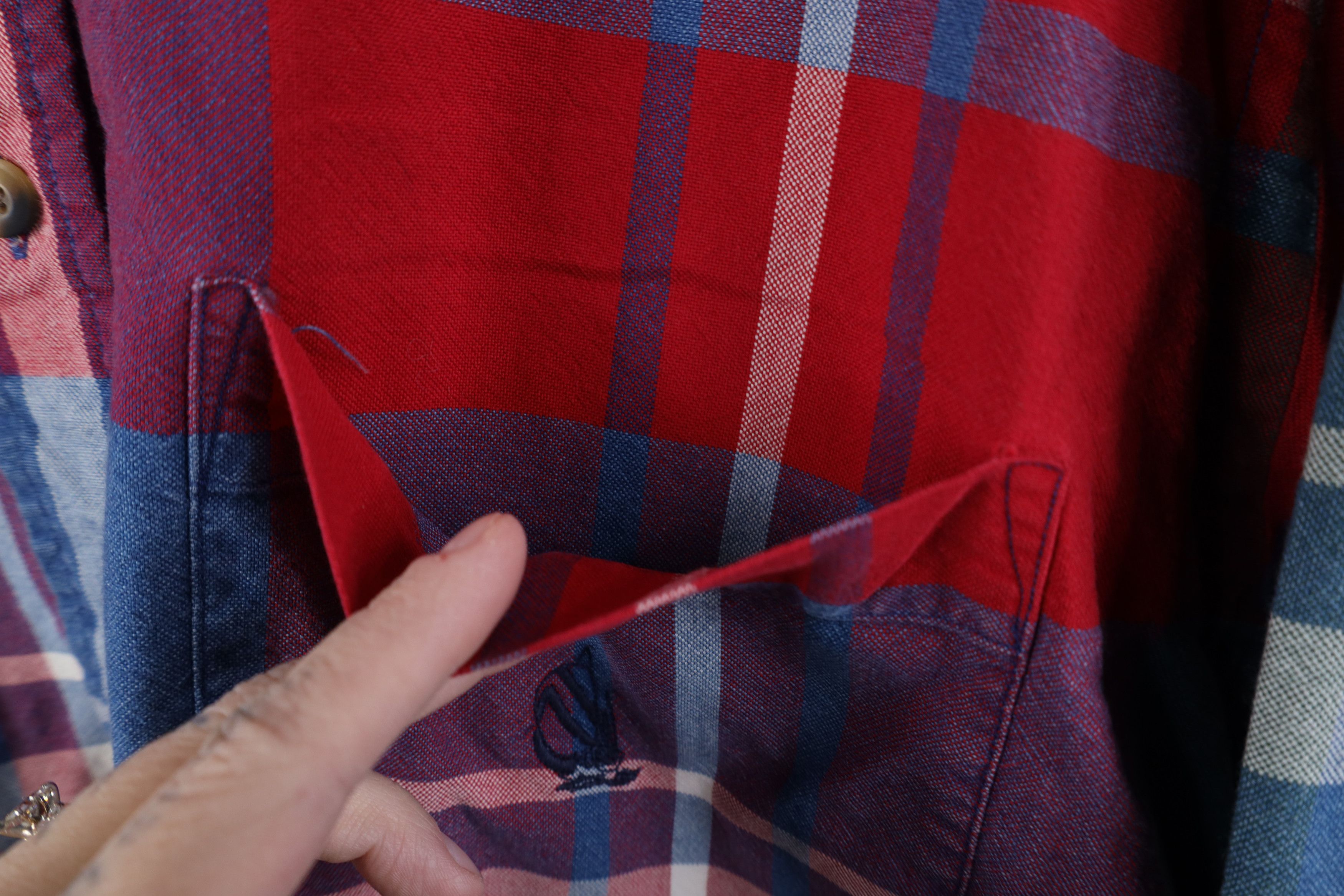Nautica Vintage 90s Nautica Collar Button Down Shirt Plaid Cotton Size US L / EU 52-54 / 3 - 5 Thumbnail