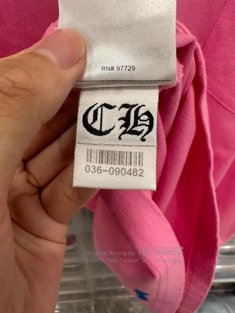 Chrome Hearts CHROME HEARTS Size XL Pink scroll short sleeve Size US XL / EU 56 / 4 - 7 Thumbnail