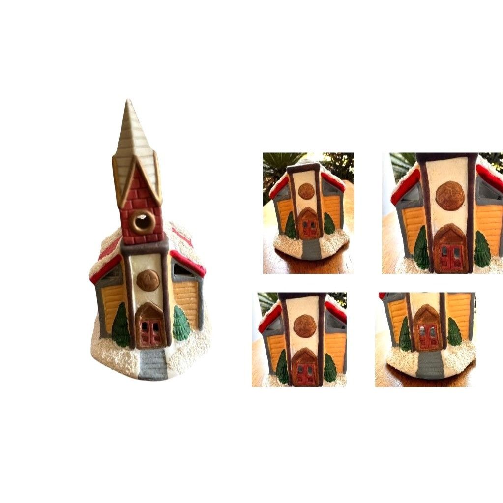 Vintage Vintage Church Tea Light Holder Set of 3 Gift Collection Ste Size ONE SIZE - 6 Thumbnail