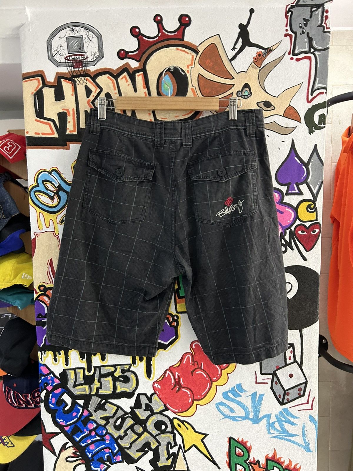 Vintage 90s billabong Striped Cargo shorts Size US 32 / EU 48 - 2 Thumbnail