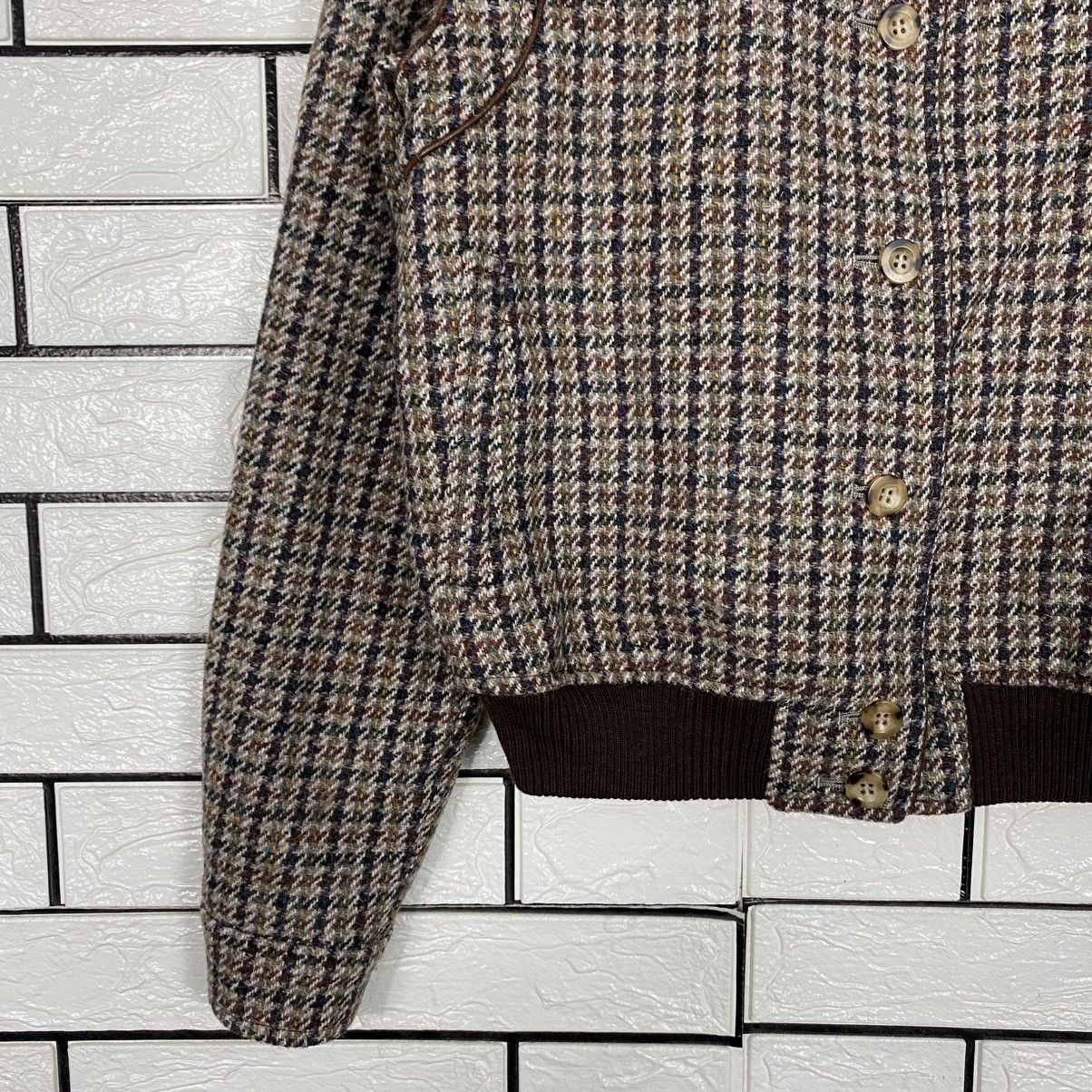 Harris Tweed 📌Vintage Wool Bomber Jacket Harris Tweed Tartan Design Size US M / EU 48-50 / 2 - 5 Thumbnail