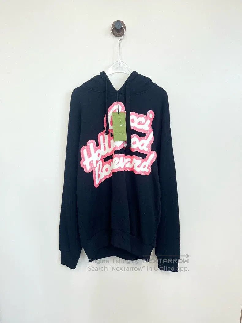 Gucci Gucci Black sequin letter logo hooded sweatshirt Size US XS / EU 42 / 0 - 1 Thumbnail