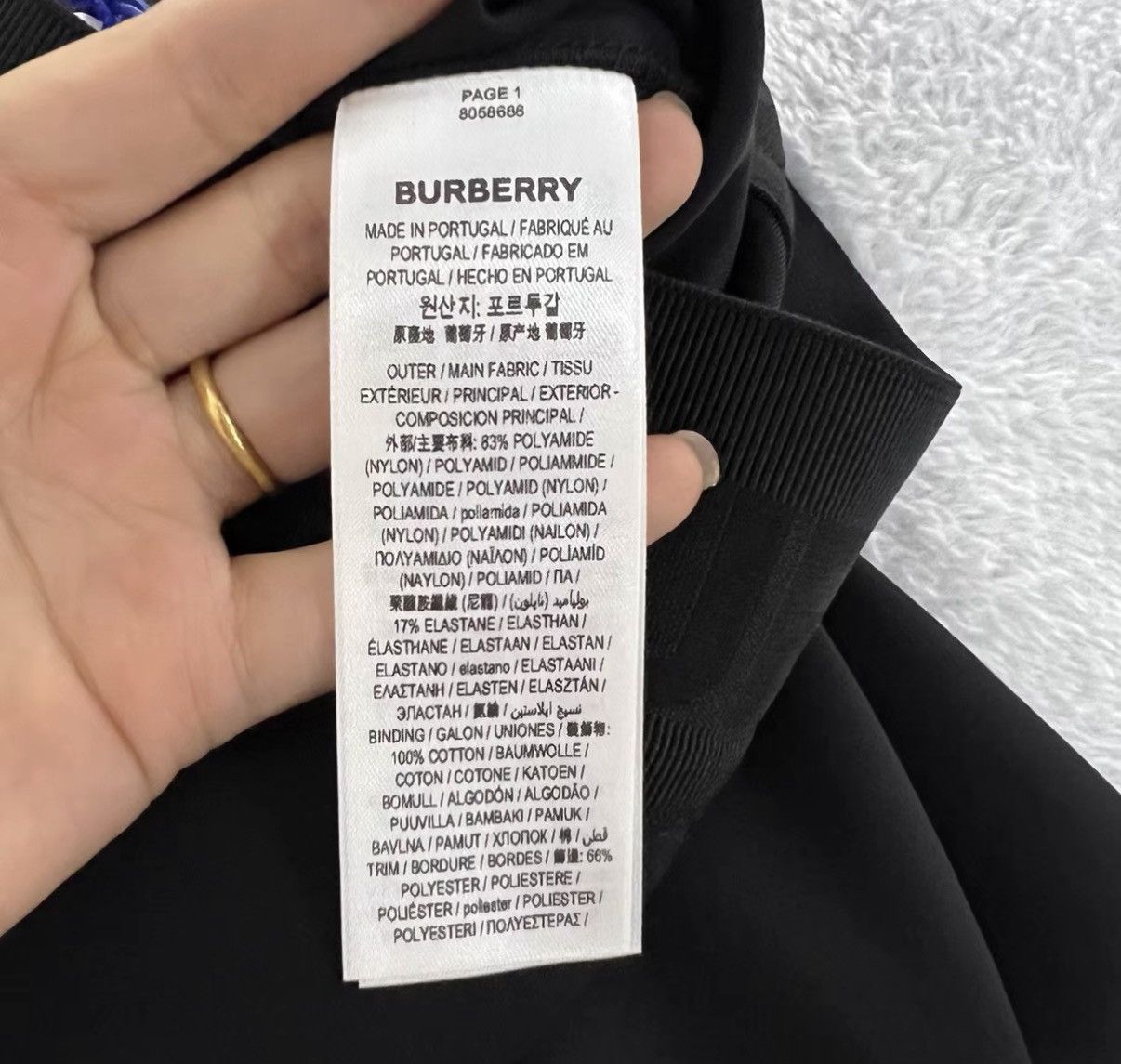 Burberry Burberry Black Logo Print Leggings J41 Size 25" / US 0 / IT 36 - 4 Thumbnail