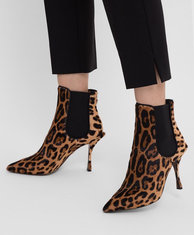 Dolce & Gabbana o1y0825 Ankle Boots in Black/Brown Size US 5 / IT 35 - 4 Thumbnail