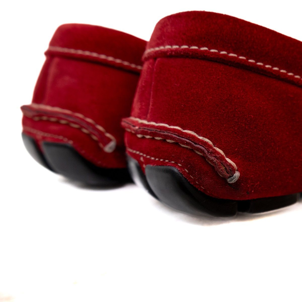 Prada PRADA Red Suede Driving Moccasins Casual Loafers Men’s 9.5US Size US 9.5 / EU 42-43 - 12 Thumbnail