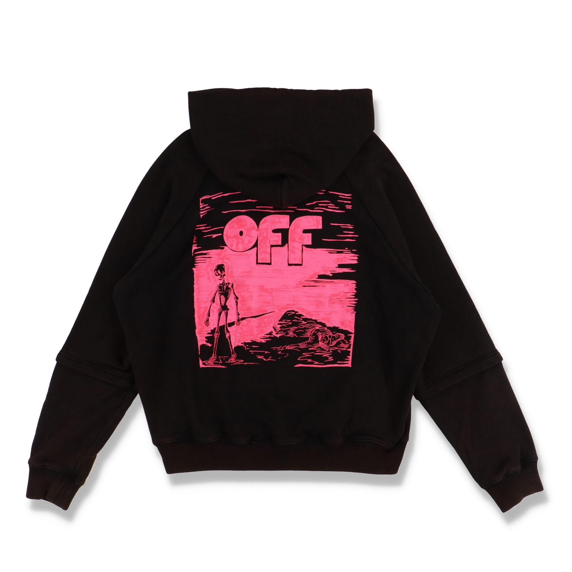 Off-White Rusted Black Floating Skulls Double Sleeve Oversized Hoodie Size US M / EU 48-50 / 2 - 1 Thumbnail
