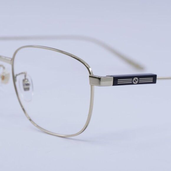 Gucci 🕶️ New Gucci GG1312O 002 Gold Eyeglasses 57mm Size ONE SIZE - 6 Thumbnail