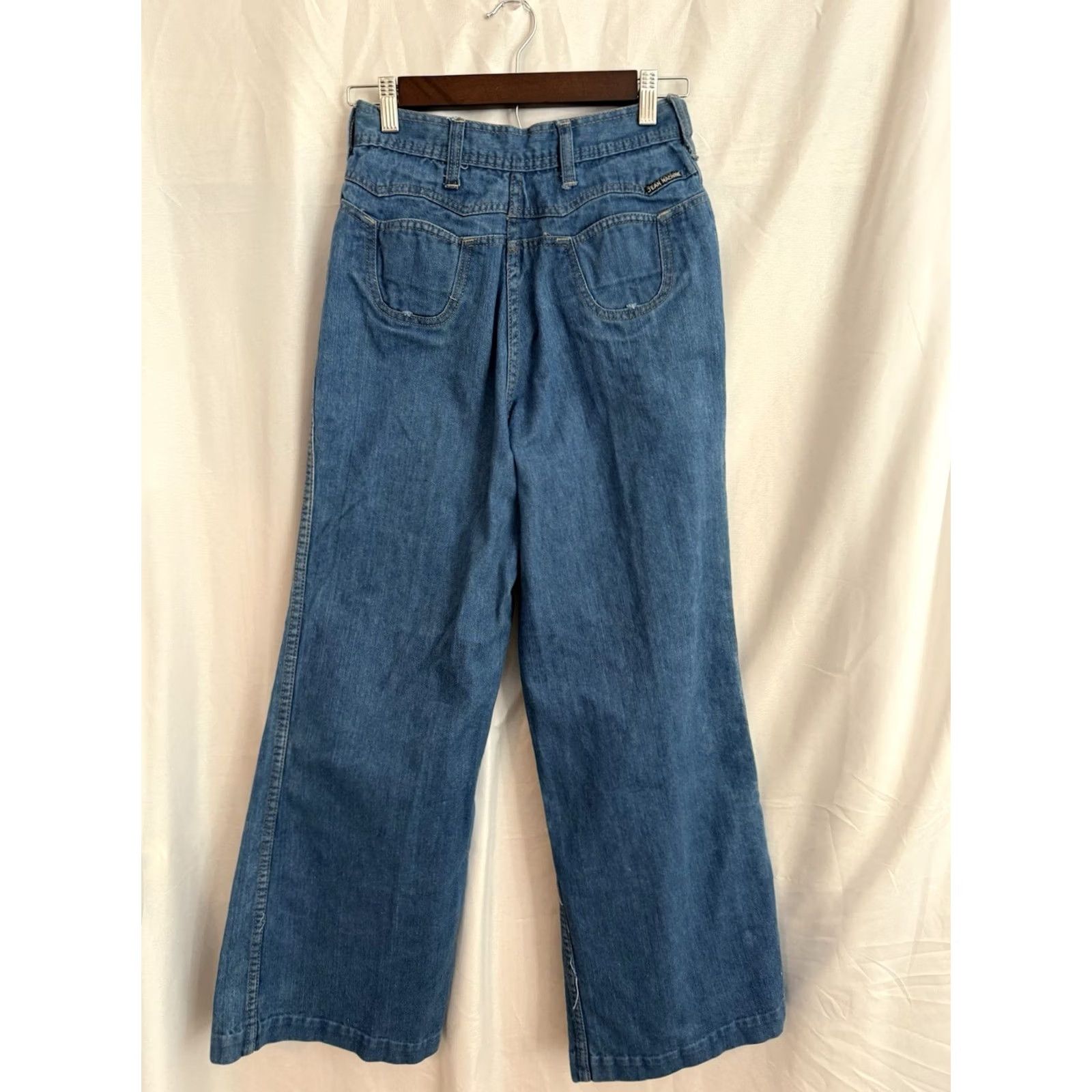 Toy Machine VINTAGE Jean Machine Womens Junior 13/14 80s School Mom Academia USA made Blue Jeans Size 36" / US 14 / IT 50 - 2 Thumbnail