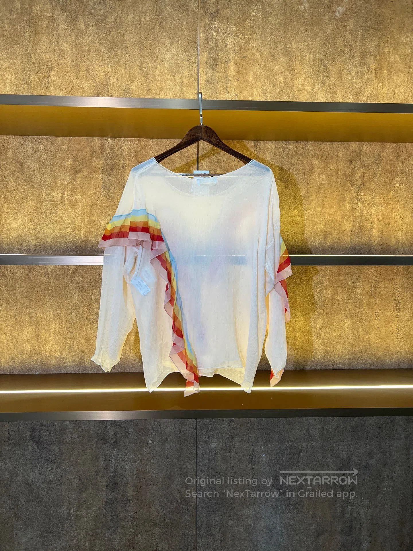 Chloe Chloé Rainbow Silk Long Sleeve. Size XXS / US 00 / IT 34 - 2 Thumbnail
