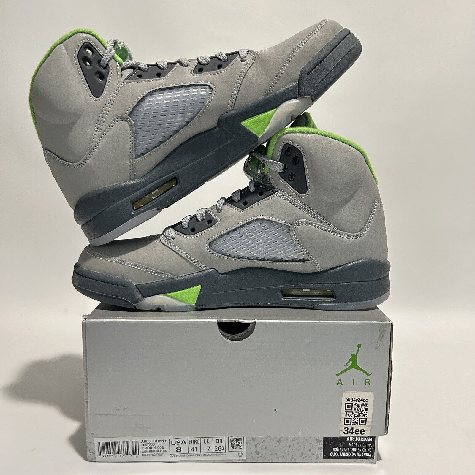 Nike Nike Shoes Air Jordan 5 Retro “Green Bean” 2022 Size US 8 / EU 41 - 3 Thumbnail