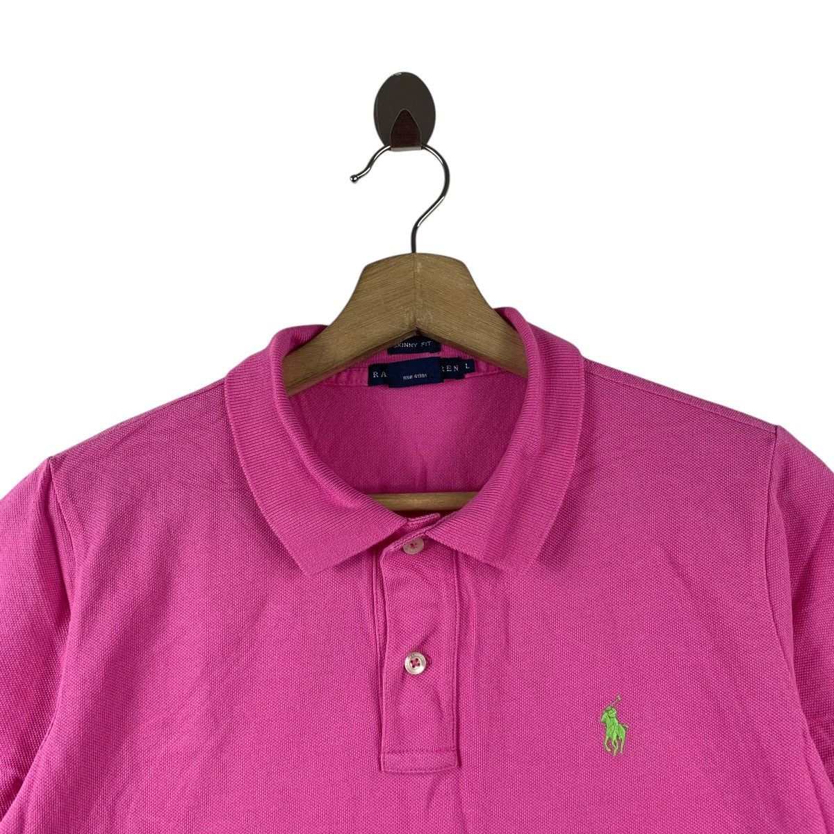 Polo Ralph Lauren Vintage RALPH LAUREN Small Pony Skinny Fit Polo Tee Shirt Size L / US 10 / IT 46 - 4 Thumbnail