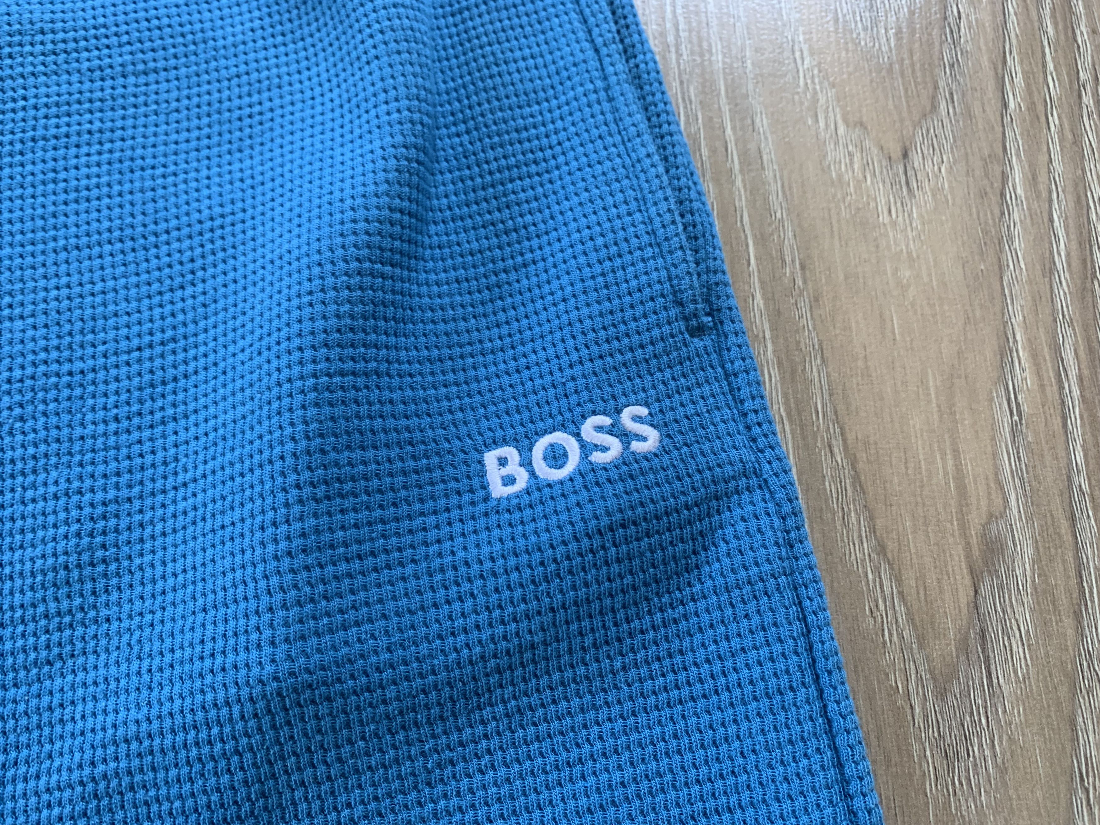 Hugo Boss Hugo Boss Cotton Light Blue Waffle Shorts Size US 34 / EU 50 - 5 Thumbnail
