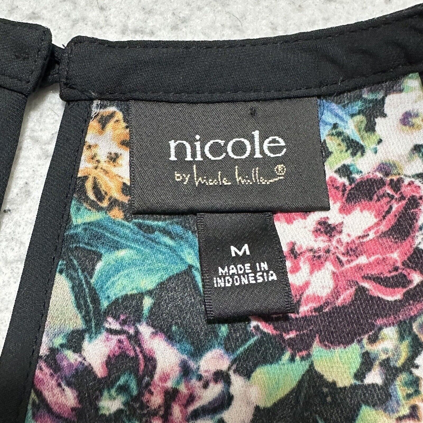 Nicole Miller Nicole Miller Medium Floral Tank Top Lightweight Blouse Size M / US 6-8 / IT 42-44 - 3 Thumbnail