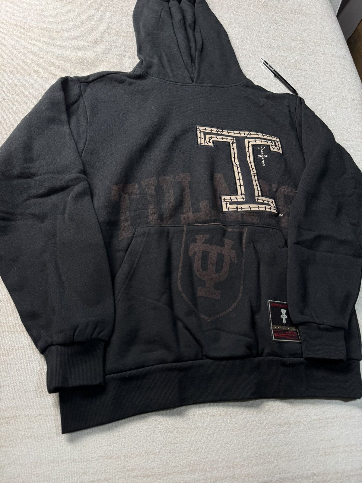 Mitchell & Ness × Travis Scott Tulane green wavehoodie Size US M / EU 48-50 / 2 - 2 Thumbnail