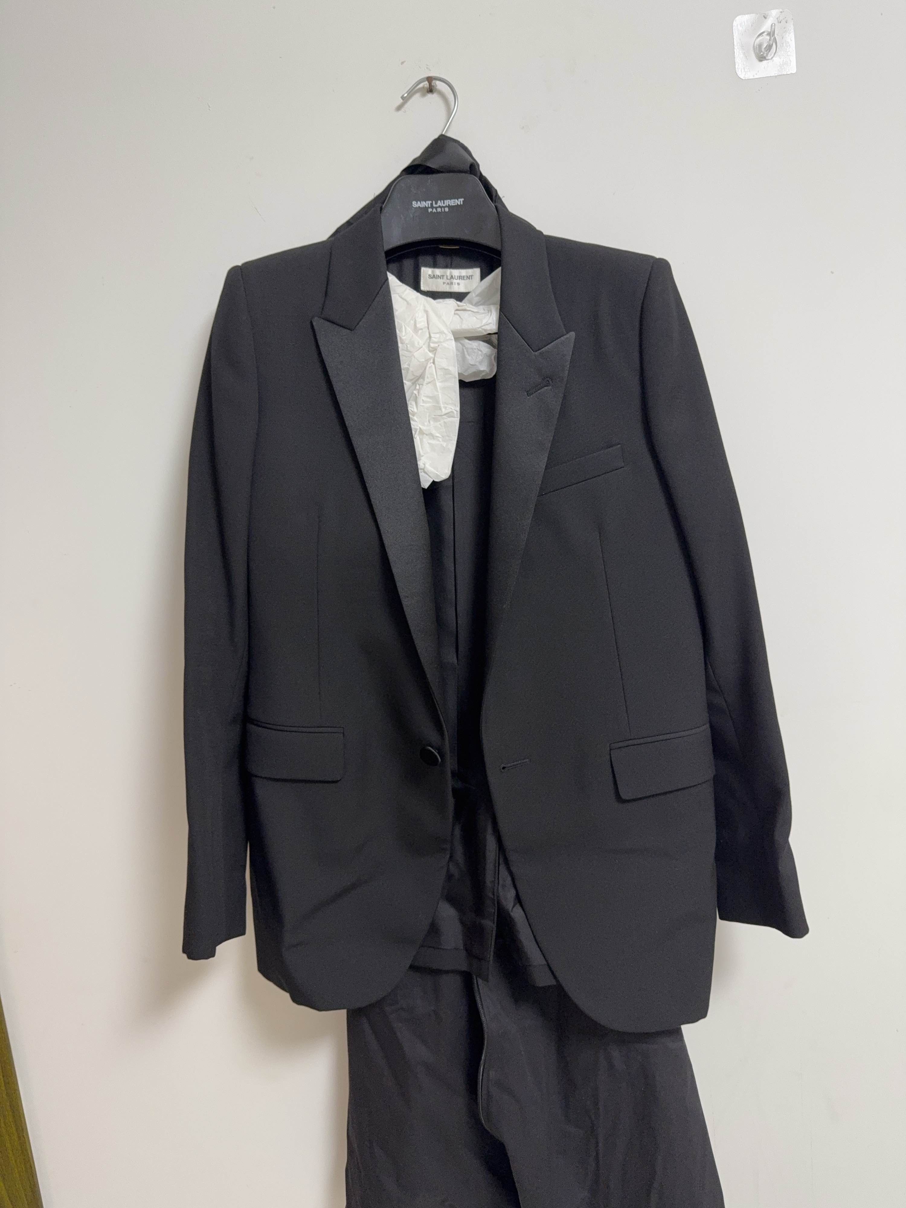 Saint Laurent Paris Saint Laurent Black Single-Breasted Blazer Size 36 Size XS / US 0-2 / IT 36-38 - 1 Thumbnail