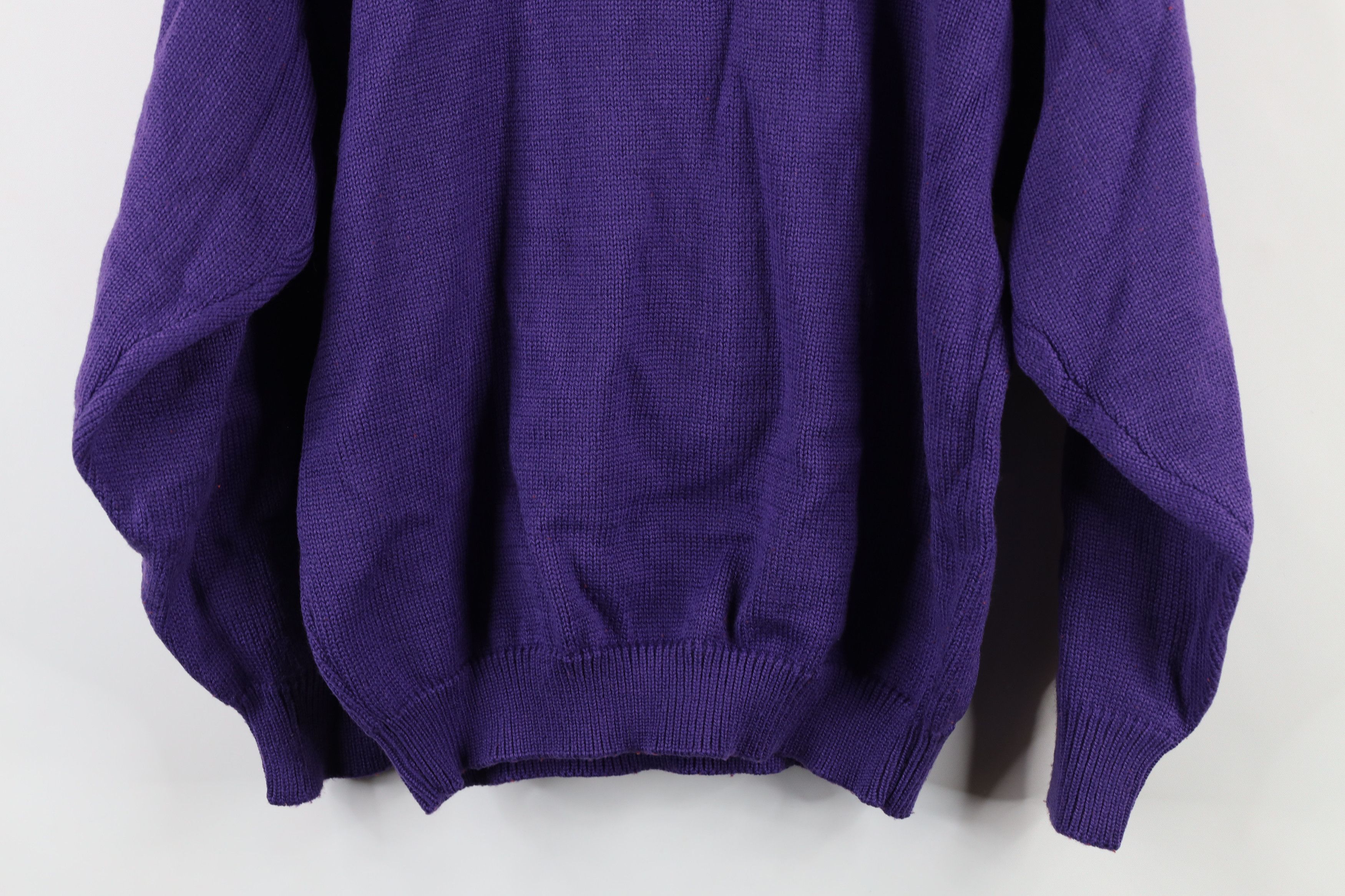 Vintage Vintage 90s Streetwear Kawaii Heart Dove Flower Knit Sweater Size L / US 10 / IT 46 - 12 Thumbnail