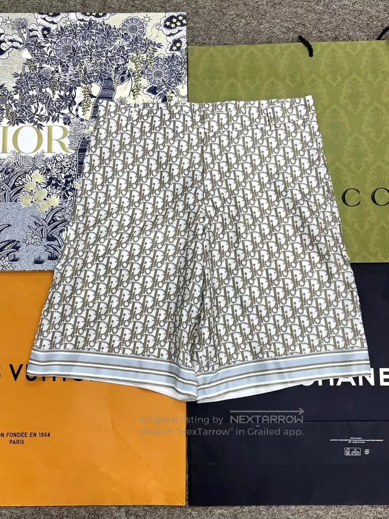 Dior Dior Old flower full logo shorts Size US 30 / EU 46 - 1 Thumbnail