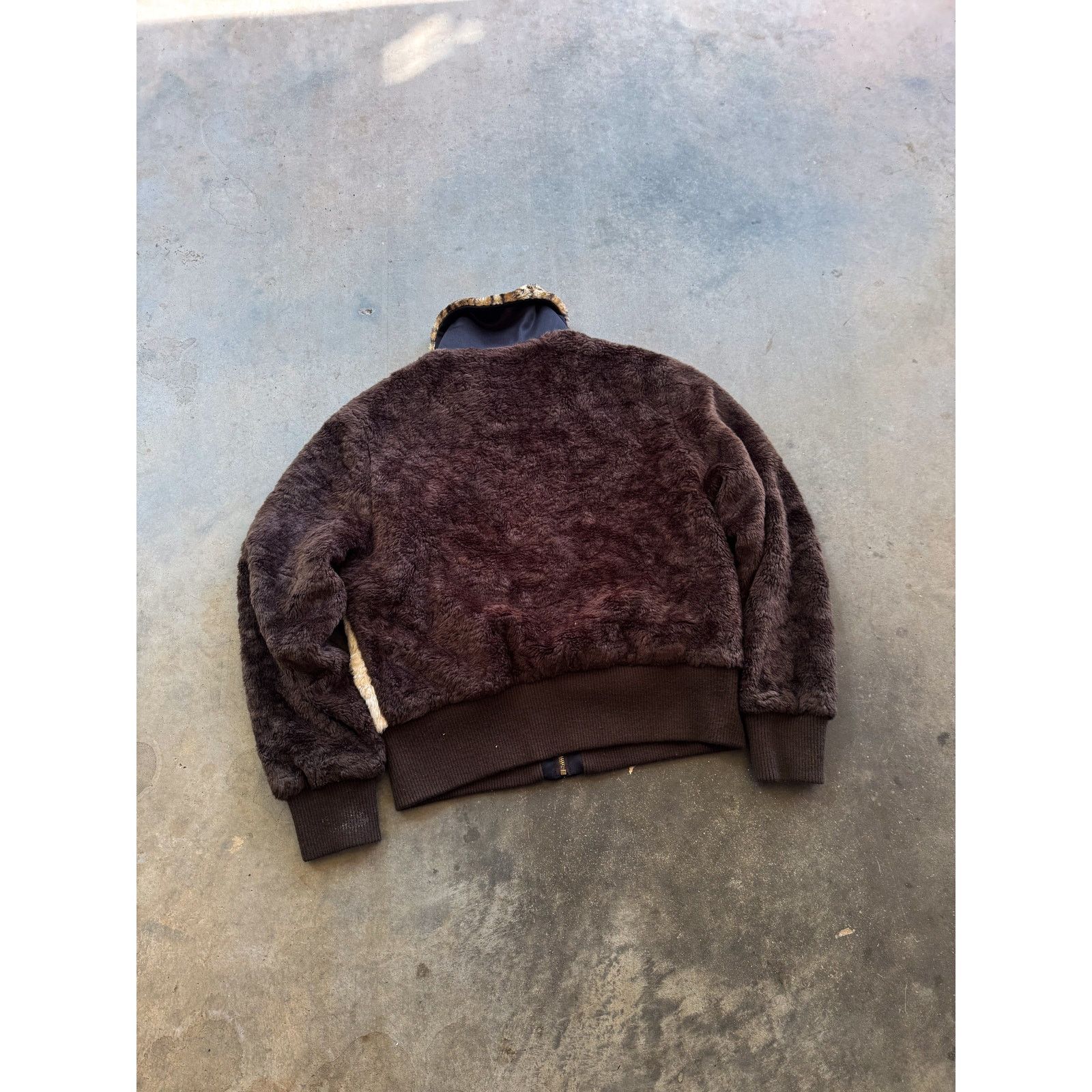 Vintage 2000s Patchwork Fur Jacket Size L Size XL / US 12-14 / IT 48-50 - 3 Thumbnail