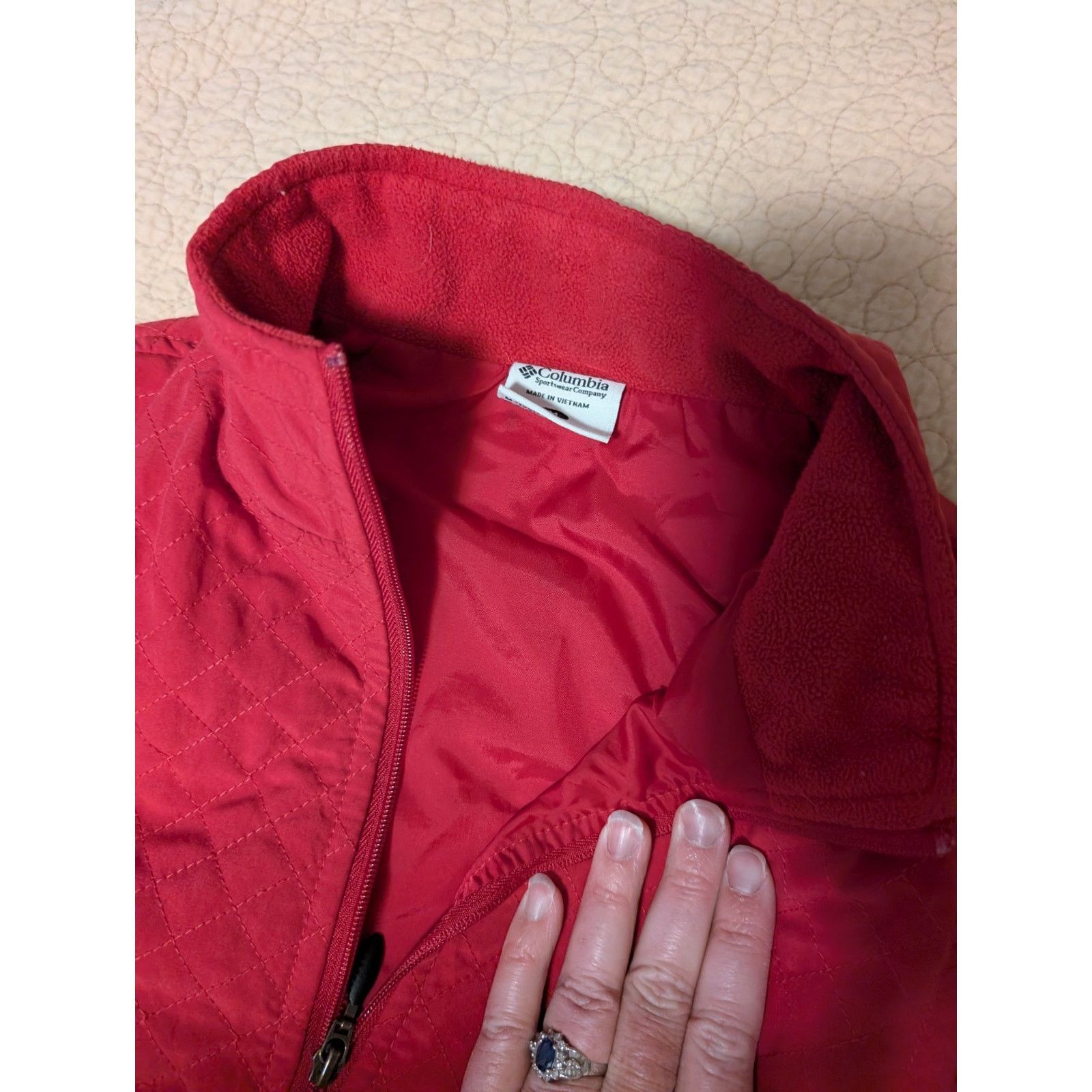 Columbia Columbia Vest Women’s Medium Pink Quilted Pocket Jacket Lite Size M / US 6-8 / IT 42-44 - 2 Thumbnail