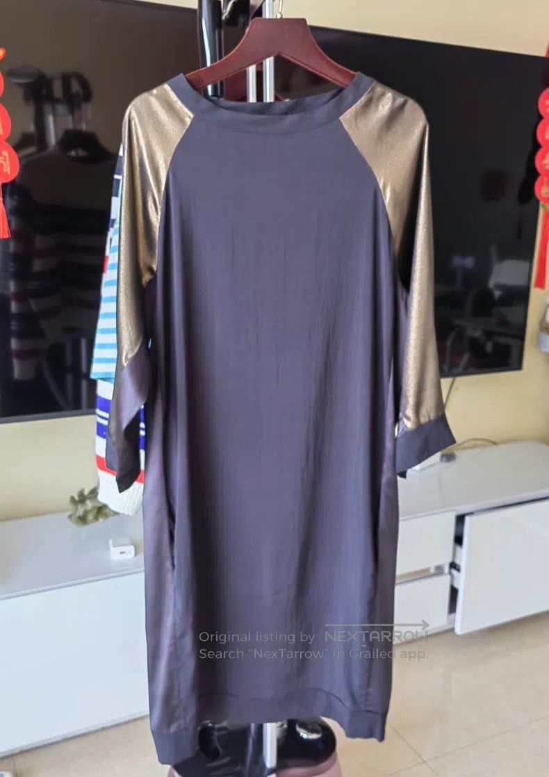 Brunello Cucinelli Brunello Cucinelli Silk Linen Dress Size M / US 6-8 / IT 42-44 - 2 Thumbnail