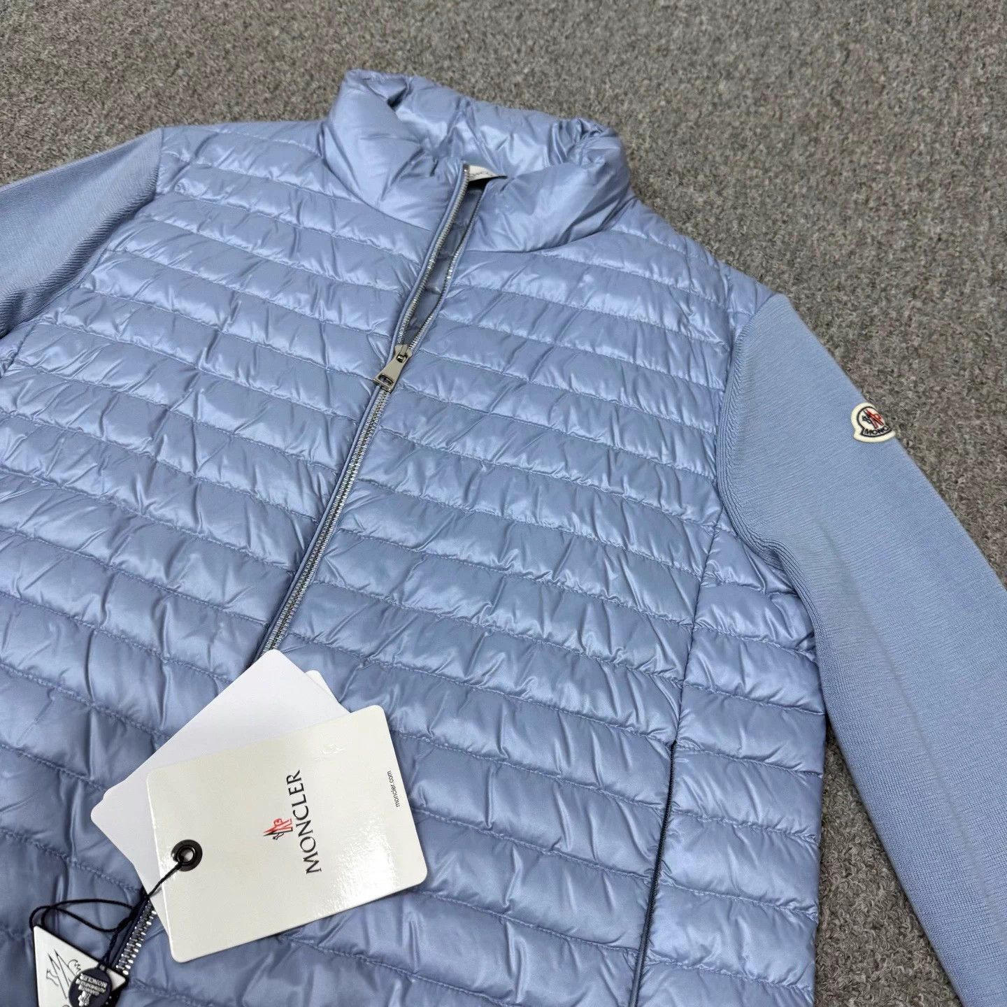 Moncler Moncler Unworn M Knit Panel Down Cardigan Size M / US 6-8 / IT 42-44 - 4 Thumbnail