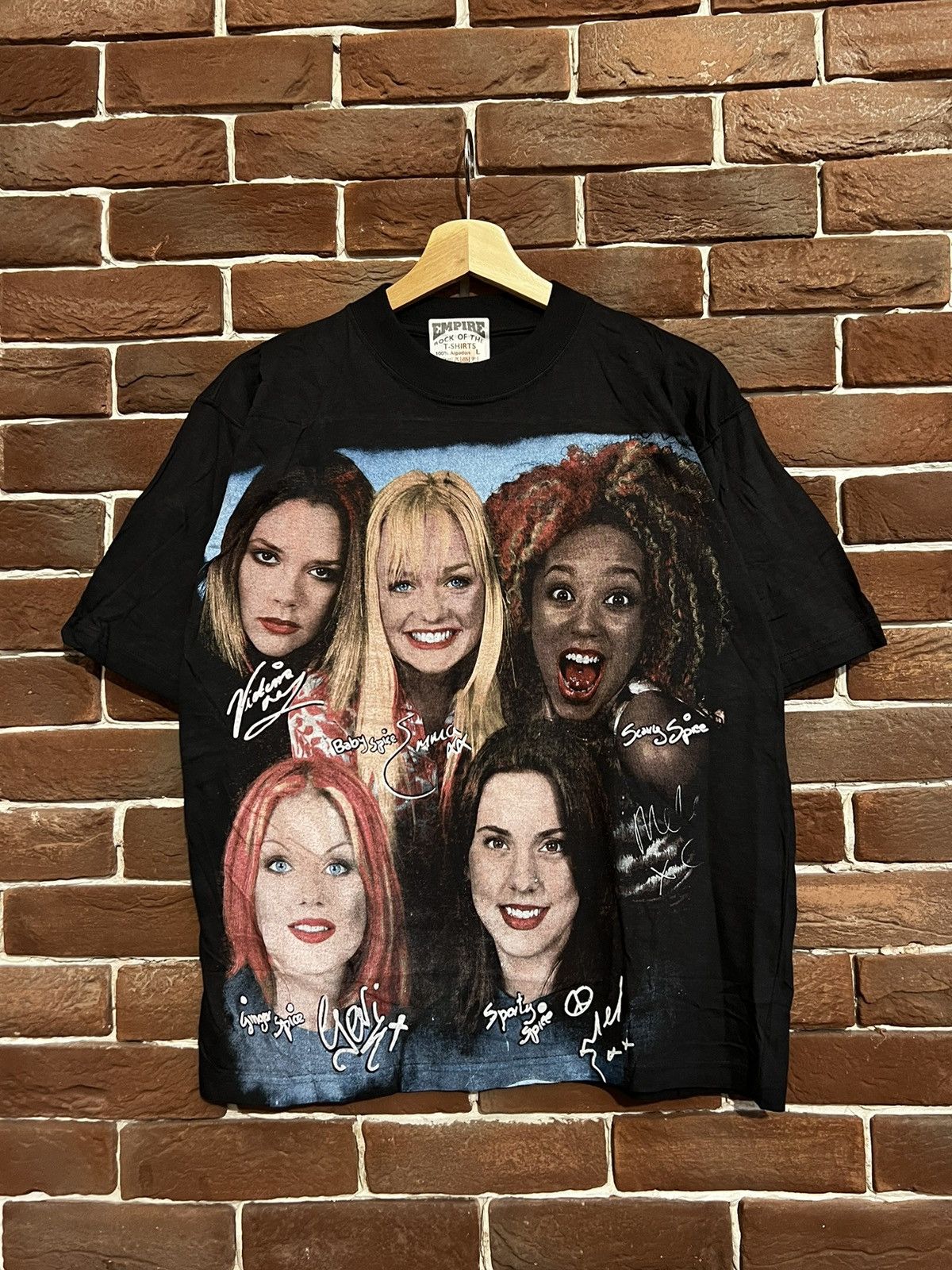 Band Tees Vintage 90s Spice Girls Band Rap Tee Very Rare Pop Hype Size US L / EU 52-54 / 3 - 1 Thumbnail