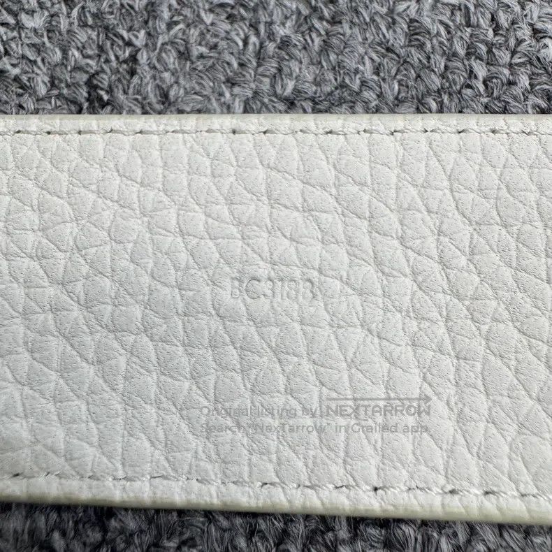 Louis Vuitton Louis Vuitton White presbyopic belt Size ONE SIZE - 6 Thumbnail