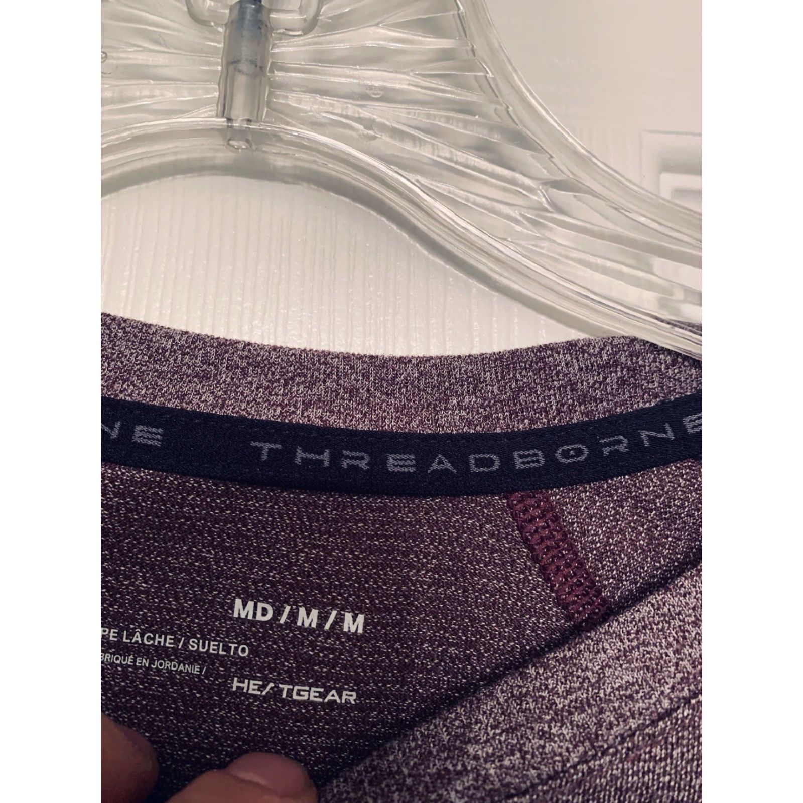 Under Armour Under Armour HeatGear Threadborne T-Shirt Top Purple Medium Loose 1298394 Men’s Shirt, Adult, Regular Fit, Gym & Training Size US M / EU 48-50 / 2 - 2 Thumbnail