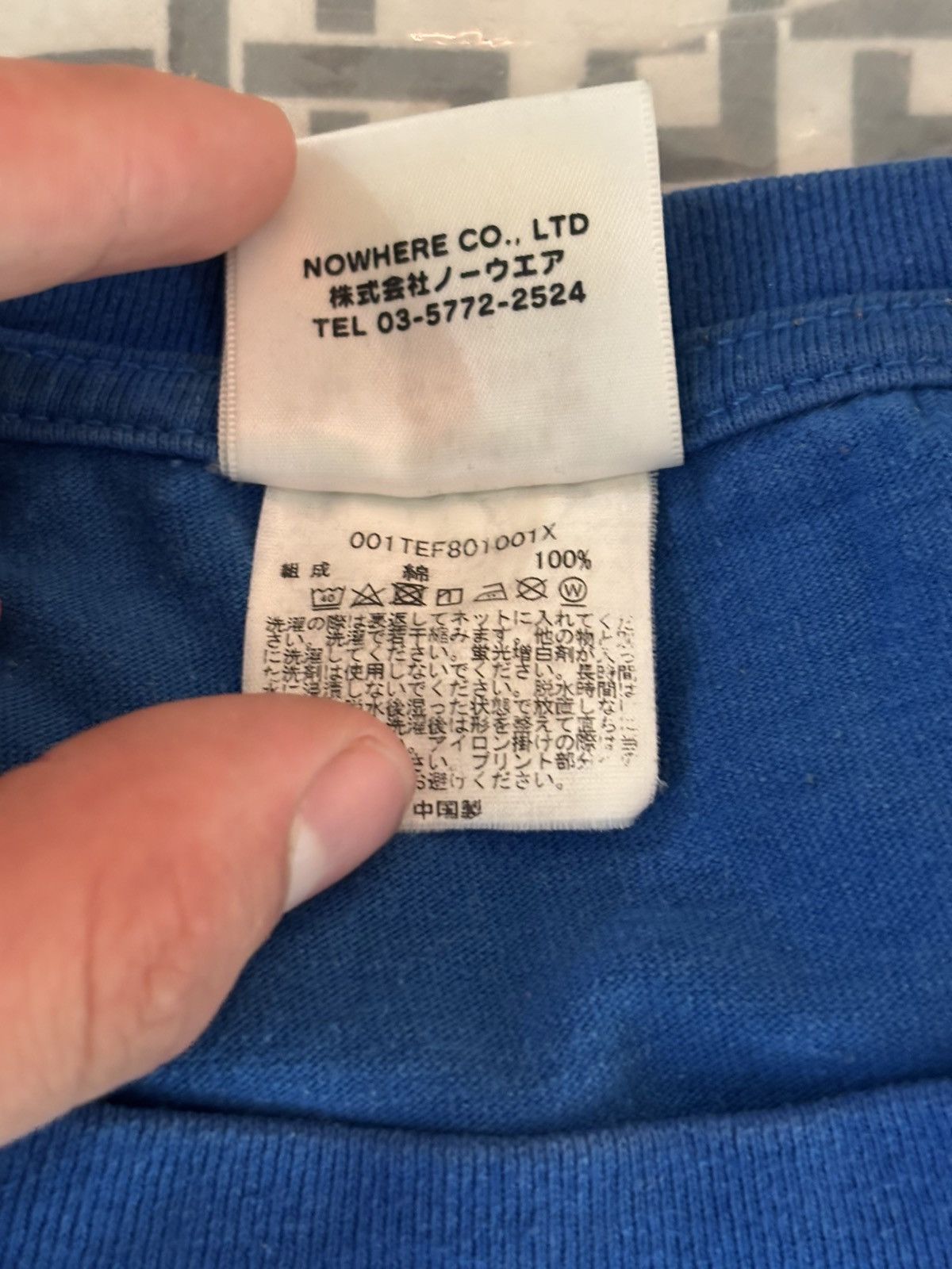Bape A BATHING APE®️ Large College Tee (Blue) Size US L / EU 52-54 / 3 - 7 Thumbnail