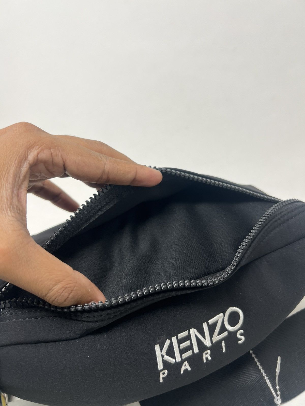 Kenzo Kenzo Paris Black Neoprene Sukajan Belt Bag Size ONE SIZE - 13 Thumbnail